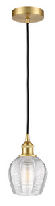 Norfolk - 1 Light - 6 inch - Satin Gold - Cord hung - Mini Pendant (616-1P-SG-G462-6)