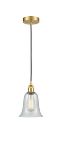 Hanover - 1 Light - 6 inch - Satin Gold - Cord hung - Mini Pendant (616-1P-SG-G2812)