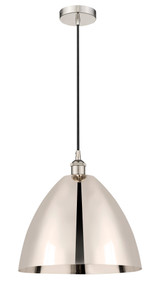 Bristol - 1 Light - 16 inch - Polished Nickel - Cord hung - Mini Pendant (616-1P-PN-MBD-16-PN-LED)
