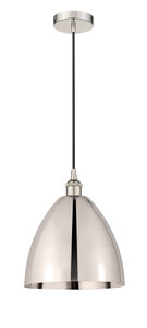 Bristol - 1 Light - 12 inch - Polished Nickel - Cord hung - Mini Pendant (616-1P-PN-MBD-12-PN)
