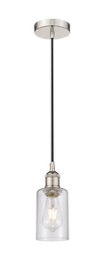 Clymer - 1 Light - 4 inch - Polished Nickel - Cord hung - Mini Pendant (616-1P-PN-G804)