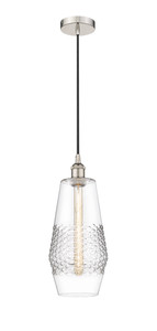 Windham - 1 Light - 7 inch - Polished Nickel - Cord hung - Mini Pendant (616-1P-PN-G682-7)