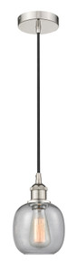 Belfast - 1 Light - 6 inch - Polished Nickel - Cord hung - Mini Pendant (616-1P-PN-G104-LED)