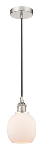 Belfast - 1 Light - 6 inch - Polished Nickel - Cord hung - Mini Pendant (616-1P-PN-G101-LED)