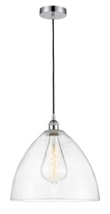 Bristol - 1 Light - 16 inch - Polished Chrome - Cord hung - Pendant (616-1P-PC-GBD-164-LED)