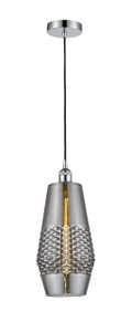 Windham - 1 Light - 7 inch - Polished Chrome - Cord hung - Mini Pendant (616-1P-PC-G683-7-LED)