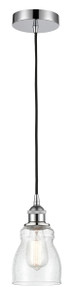 Ellery - 1 Light - 5 inch - Polished Chrome - Cord hung - Mini Pendant (616-1P-PC-G394-LED)