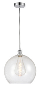 Athens - 1 Light - 14 inch - Polished Chrome - Cord hung - Pendant (616-1P-PC-G124-14)
