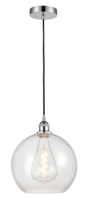 Athens - 1 Light - 12 inch - Polished Chrome - Cord hung - Mini Pendant (616-1P-PC-G124-12-LED)