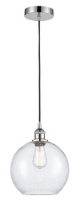 Athens - 1 Light - 10 inch - Polished Chrome - Cord hung - Mini Pendant (616-1P-PC-G124-10-LED)