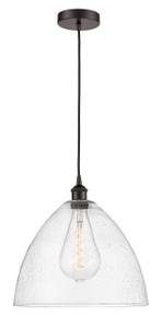 Bristol - 1 Light - 16 inch - Oil Rubbed Bronze - Cord hung - Pendant (616-1P-OB-GBD-164-LED)