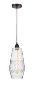 Windham - 1 Light - 7 inch - Oil Rubbed Bronze - Cord hung - Mini Pendant (616-1P-OB-G684-7-LED)