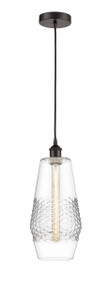 Windham - 1 Light - 7 inch - Oil Rubbed Bronze - Cord hung - Mini Pendant (616-1P-OB-G682-7-LED)