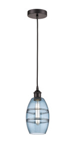 Vaz - 1 Light - 6 inch - Oil Rubbed Bronze - Cord hung - Mini Pendant (616-1P-OB-G557-6BL)