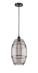 Vaz - 1 Light - 10 inch - Oil Rubbed Bronze - Cord hung - Mini Pendant (616-1P-OB-G557-10SM)