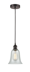 Hanover - 1 Light - 6 inch - Oil Rubbed Bronze - Cord hung - Mini Pendant (616-1P-OB-G2812-LED)