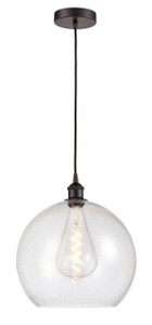 Athens - 1 Light - 14 inch - Oil Rubbed Bronze - Cord hung - Pendant (616-1P-OB-G124-14-LED)