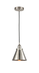 Appalachian - 1 Light - 8 inch - Brushed Satin Nickel - Cord hung - Mini Pendant (616-1PH-SN-M13-SN)