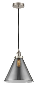 Cone - 1 Light - 12 inch - Brushed Satin Nickel - Cord hung - Mini Pendant (616-1PH-SN-G43-L)