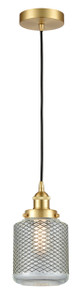 Stanton - 1 Light - 6 inch - Satin Gold - Cord hung - Mini Pendant (616-1PH-SG-G262-LED)
