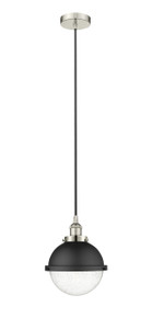 Edison - 1 Light - 9 inch - Polished Nickel - Mini Pendant (616-1PH-PN-HFS-84-BK)