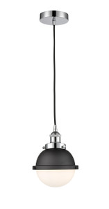 Edison - 1 Light - 7 inch - Polished Chrome - Mini Pendant (616-1PH-PC-HFS-61-BK)