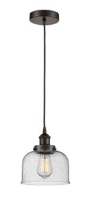 Bell - 1 Light - 8 inch - Oil Rubbed Bronze - Cord hung - Mini Pendant (616-1PH-OB-G74-LED)