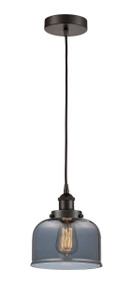 Bell - 1 Light - 8 inch - Oil Rubbed Bronze - Cord hung - Mini Pendant (616-1PH-OB-G73)
