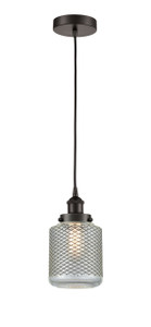 Stanton - 1 Light - 6 inch - Oil Rubbed Bronze - Cord hung - Mini Pendant (616-1PH-OB-G262-LED)