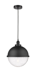 Hampden - 1 Light - 13 inch - Matte Black - Cord hung - Pendant (616-1PH-BK-HFS-124-BK)
