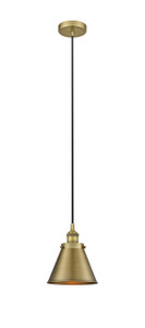 Appalachian - 1 Light - 8 inch - Brushed Brass - Mini Pendant (616-1PH-BB-M13-BB)