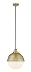 Hampden - 1 Light - 13 inch - Brushed Brass - Cord hung - Pendant (616-1PH-BB-HFS-121-BB)