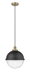 Edison - 1 Light - 13 inch - Antique Brass - Mini Pendant (616-1PH-AB-HFS-124-BK)
