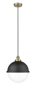 Edison - 1 Light - 13 inch - Antique Brass - Mini Pendant (616-1PH-AB-HFS-122-BK)