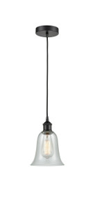 Hanover - 1 Light - 6 inch - Matte Black - Cord hung - Mini Pendant (616-1P-BK-G2812)