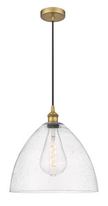 Bristol - 1 Light - 16 inch - Brushed Brass - Cord hung - Pendant (616-1P-BB-GBD-164-LED)