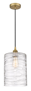 Cobbleskill - 1 Light - 9 inch - Brushed Brass - Cord hung - Mini Pendant (616-1P-BB-G1113-L)
