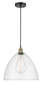 Bristol - 1 Light - 16 inch - Black Antique Brass - Cord hung - Pendant (616-1P-BAB-GBD-164-LED)