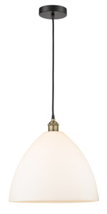 Bristol - 1 Light - 16 inch - Black Antique Brass - Cord hung - Pendant (616-1P-BAB-GBD-161)