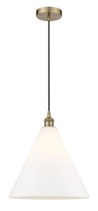 Berkshire - 1 Light - 16 inch - Antique Brass - Cord hung - Pendant (616-1P-AB-GBC-161-LED)