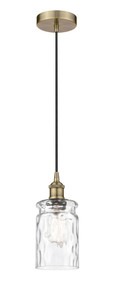 Candor - 1 Light - 5 inch - Antique Brass - Cord hung - Mini Pendant (616-1P-AB-G352)