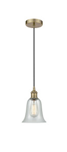 Hanover - 1 Light - 6 inch - Antique Brass - Cord hung - Mini Pendant (616-1P-AB-G2812-LED)