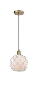 Edison - 1 Light - 8 inch - Antique Brass - Mini Pendant (616-1P-AB-G121-8RW)