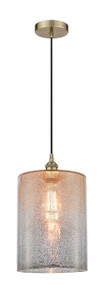 Cobbleskill - 1 Light - 9 inch - Antique Brass - Cord hung - Mini Pendant (616-1P-AB-G116-L-LED)
