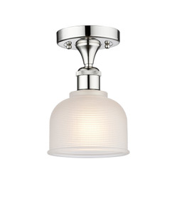 Dayton - 1 Light - 6 inch - Polished Chrome - Semi-Flush Mount (616-1F-PC-G411)