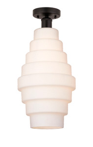 Cascade - 1 Light - 8 inch - Oil Rubbed Bronze - Semi-Flush Mount (616-1F-OB-G671-8)