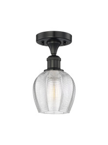 Norfolk - 1 Light - 6 inch - Matte Black - Semi-Flush Mount (616-1F-BK-G462-6)