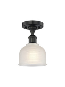Dayton - 1 Light - 6 inch - Matte Black - Semi-Flush Mount (616-1F-BK-G411)
