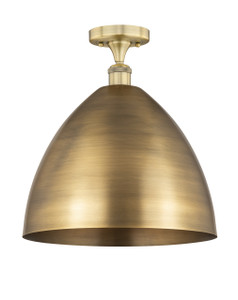 Bristol - 1 Light - 16 inch - Brushed Brass - Semi-Flush Mount (616-1F-BB-MBD-16-BB)