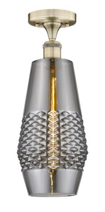 Windham - 1 Light - 7 inch - Antique Brass - Flush Mount (616-1F-AB-G683-7)